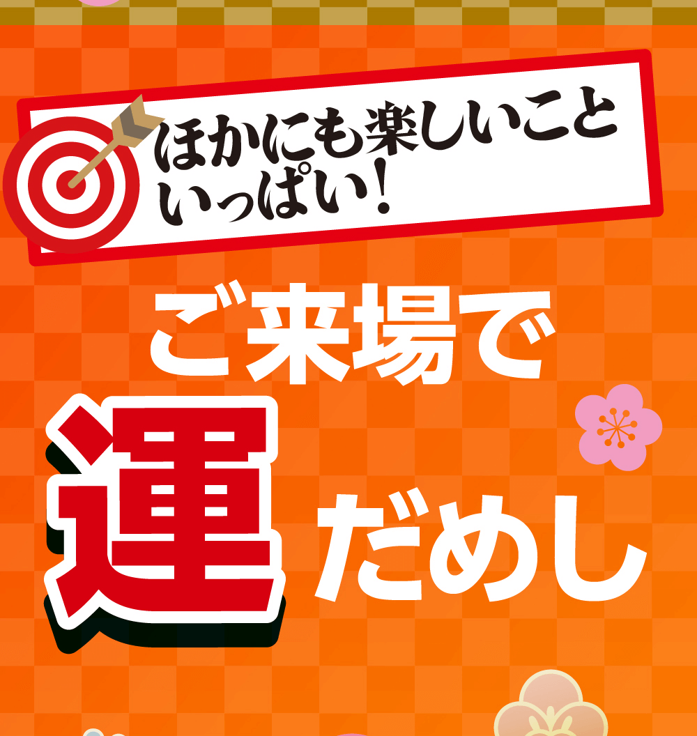 ほかにも楽しいこと いっぱい!ご来場で運だめし