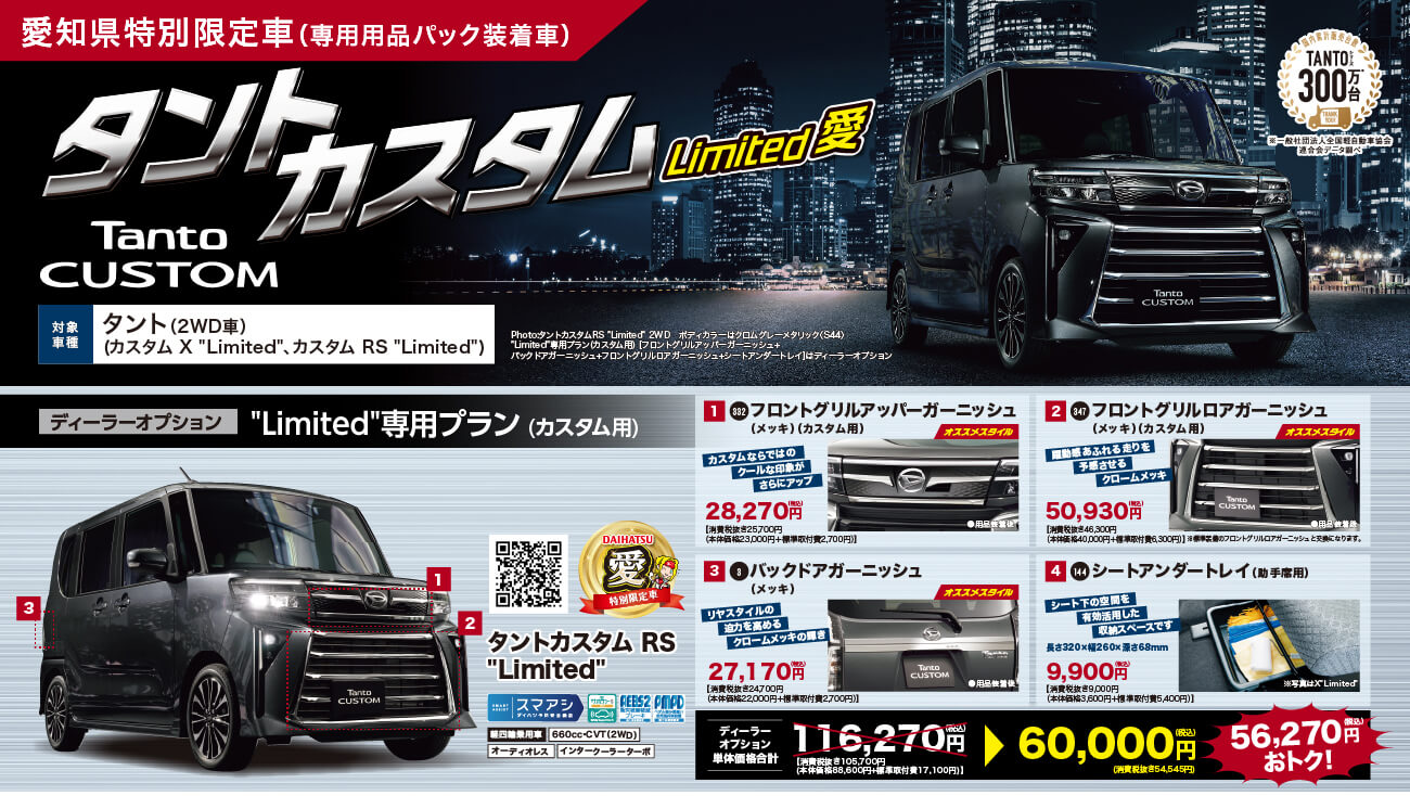 愛知県特別限定車タントカスタム
